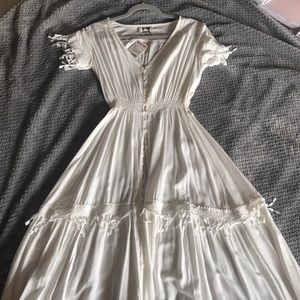 White button front dress